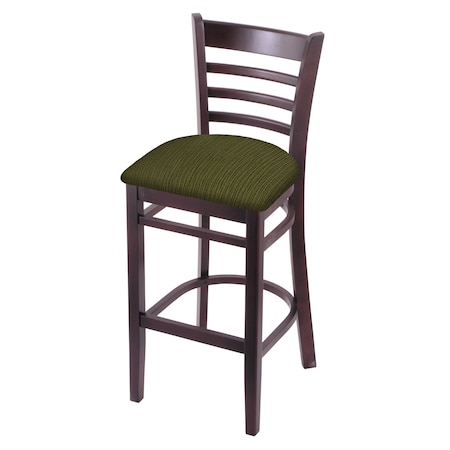 30 Bar Stool,Dark Cherry Finish,Graph Parrot Seat